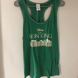 Disney Lion King Green Graphic Tank Top